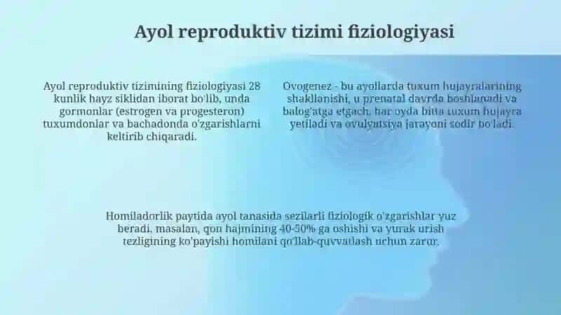 Reproduktiv funksional tizim va uning fiziologiyasi: Jinsiy bezlar 4