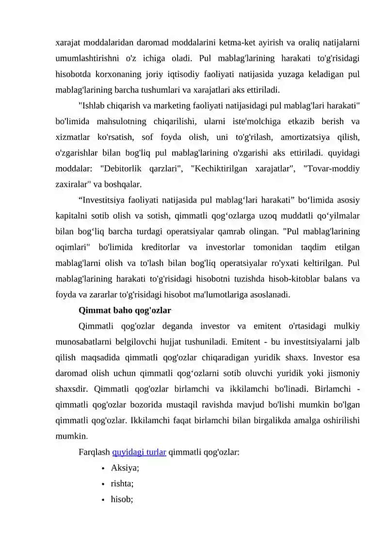 Sanoat tarmoqlari korxonalarining moliyaviy barqarorligini taminlash yonalishlari 4