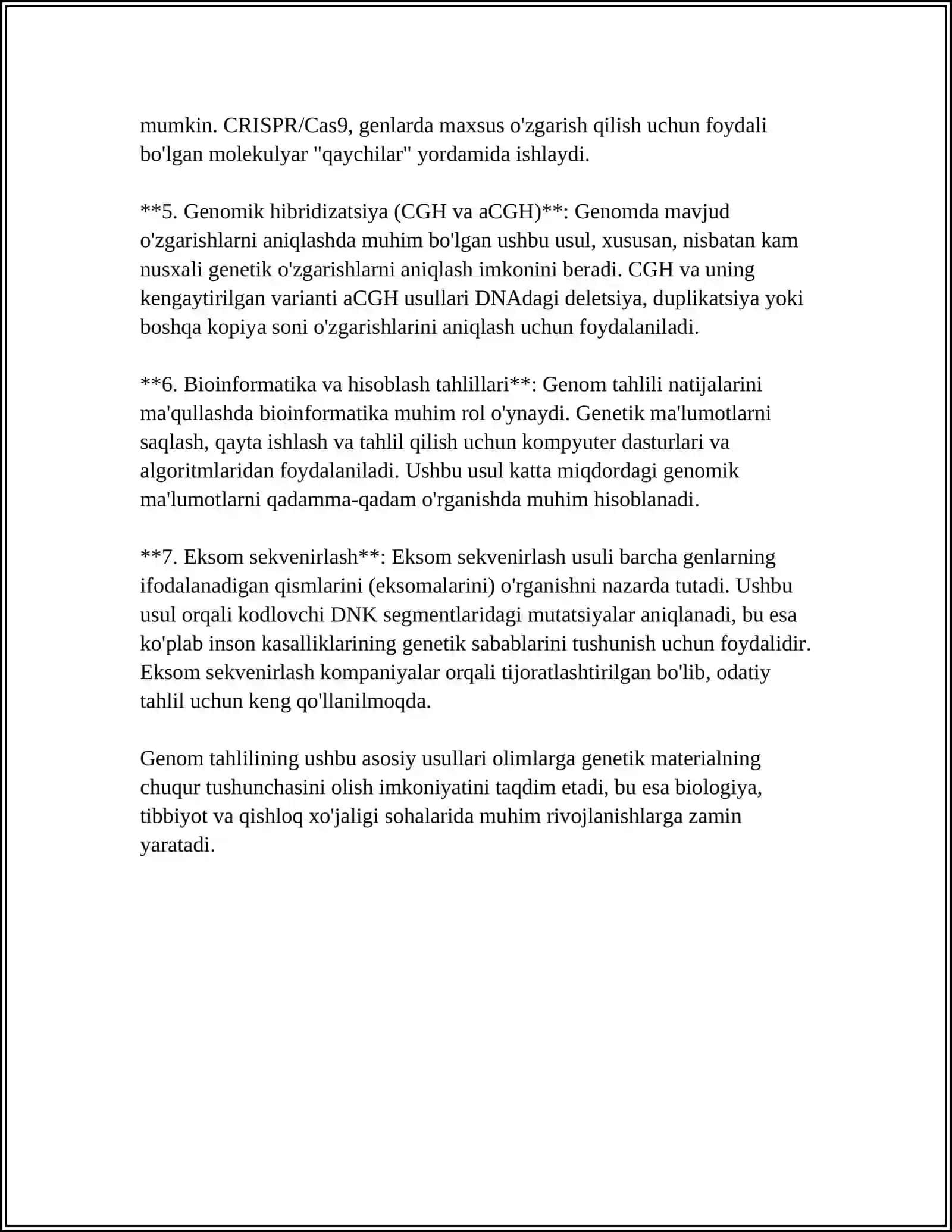 GENOM TAHLILI VA CRISPR TEXNOLOGIYALARI 4