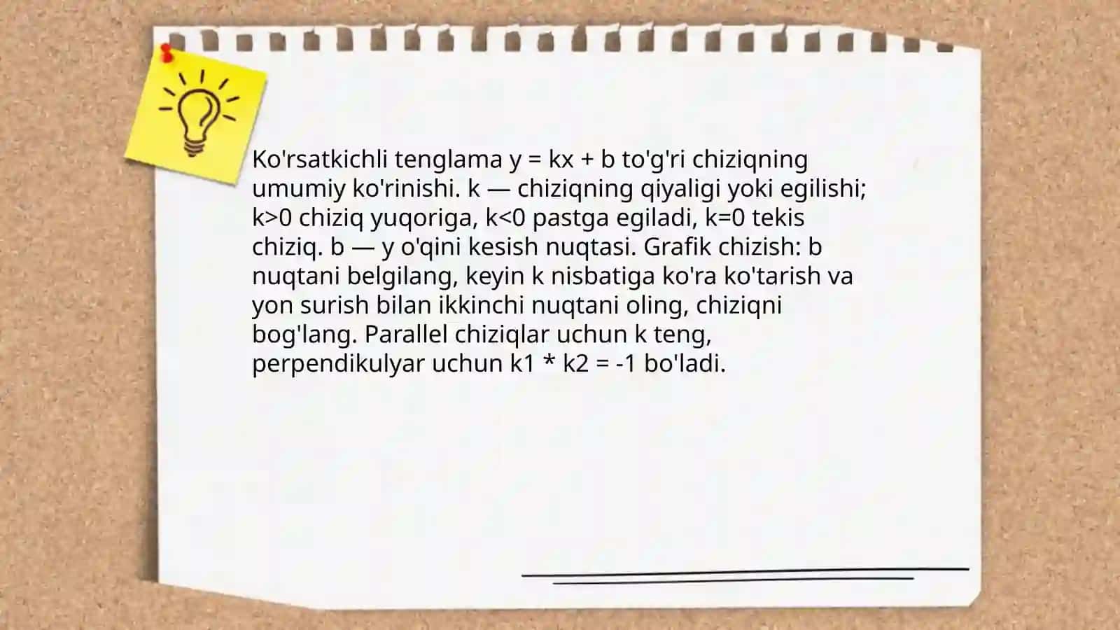 Tekislikda tõğri chiziq tenglamalari 4