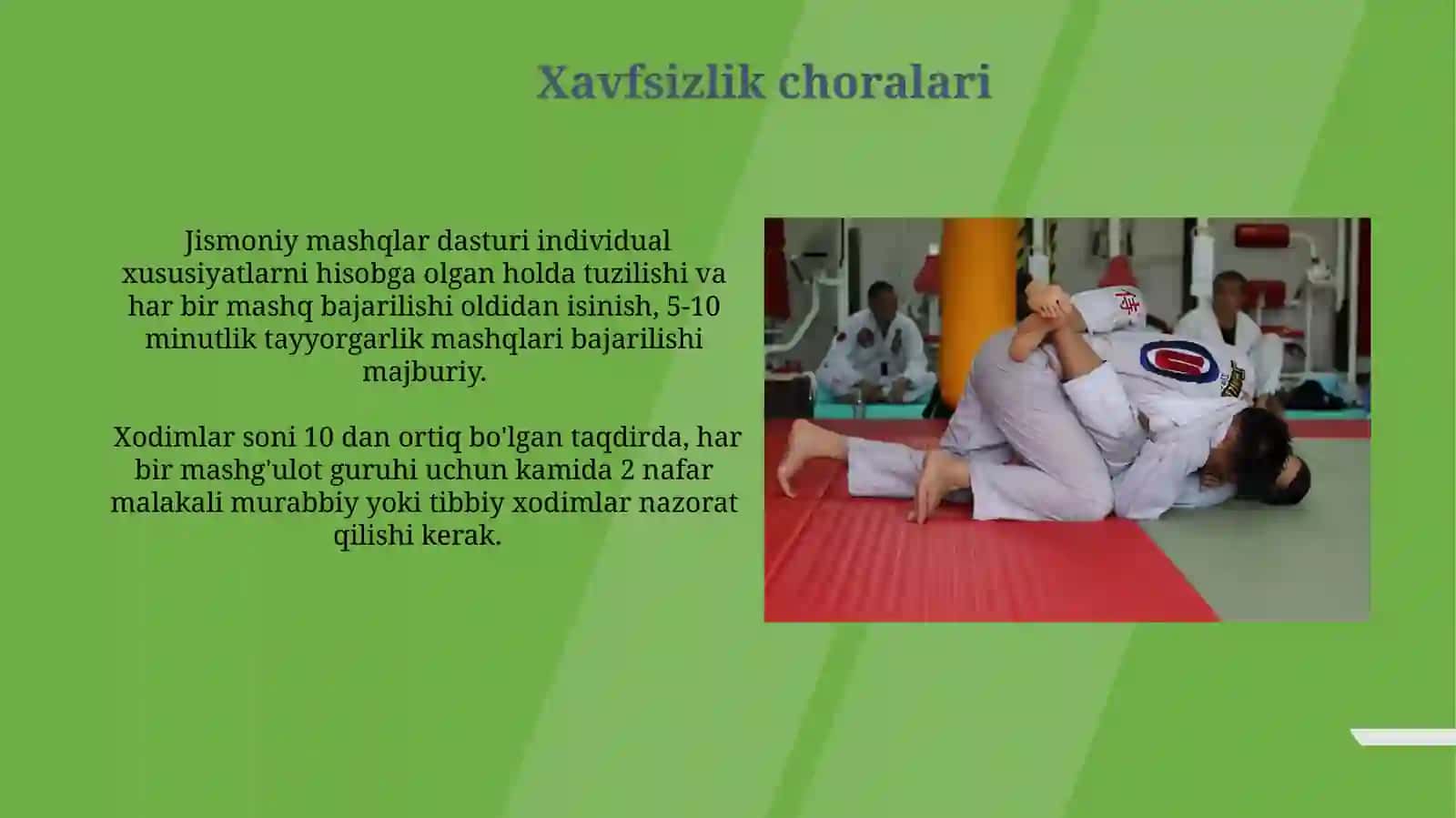 Darsdan tashqari Mутахассисларнинг амалий жисмоний тайёргарлиги 4