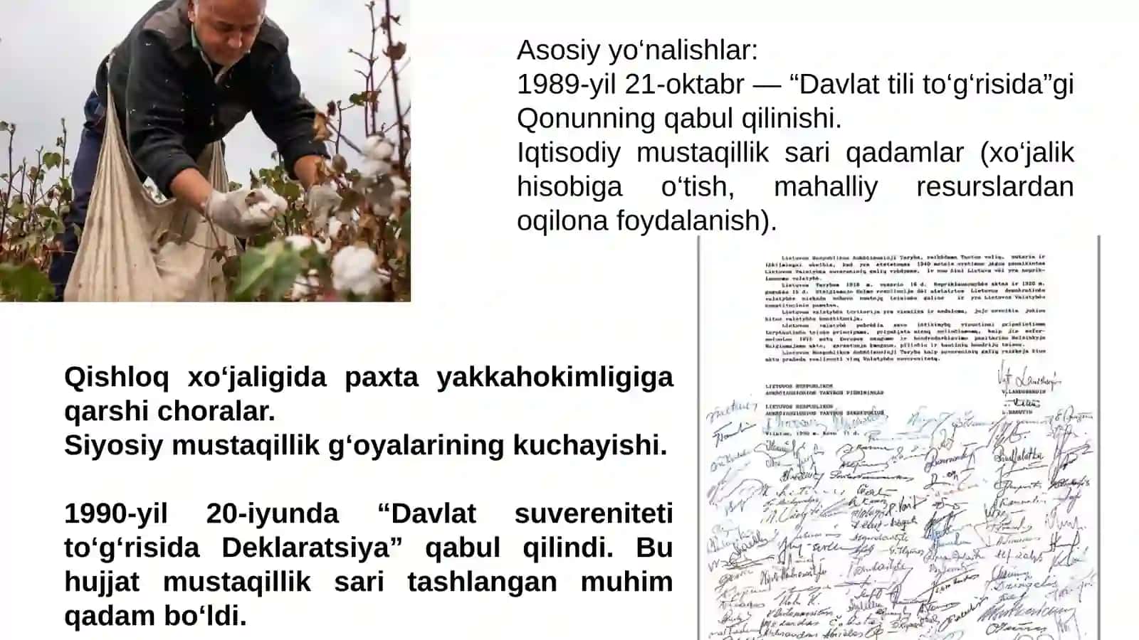 MUSTAQIL O‘ZBEKISTON RESPUBLIKASI TASHKIL TOPISHINING TARIXIY AHAMIYATI 4