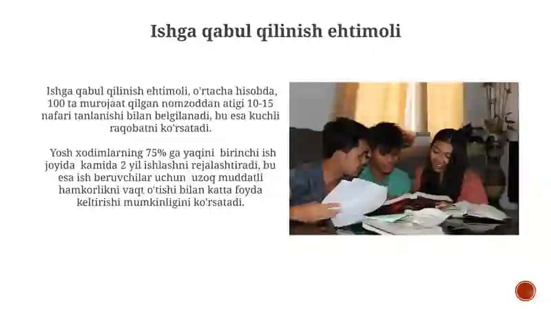 Karyerani boshqarishda yoshlar bilan ishlash 4