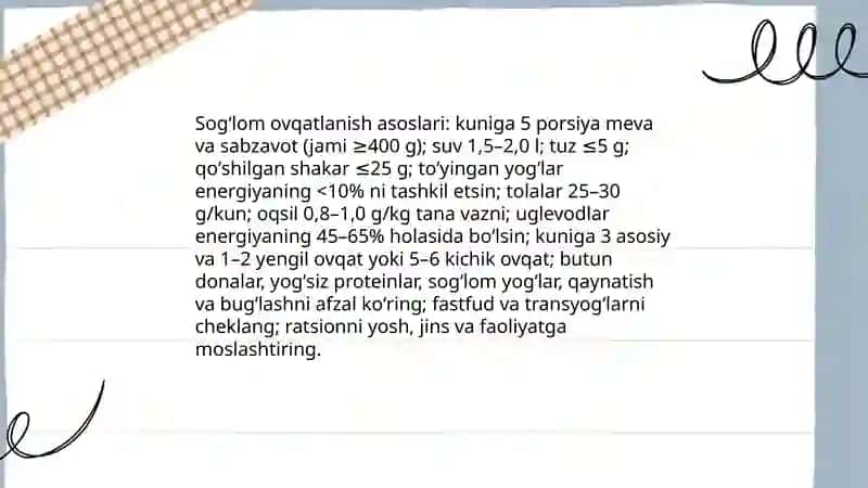 Sogʻlim turmush tarzi va uni shakllantirish 4