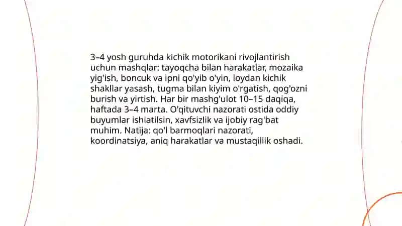 Maktabgacha yoshdagi bolalar uchun yosh guruhlari kesimida ta’limiy o'yinlar 4