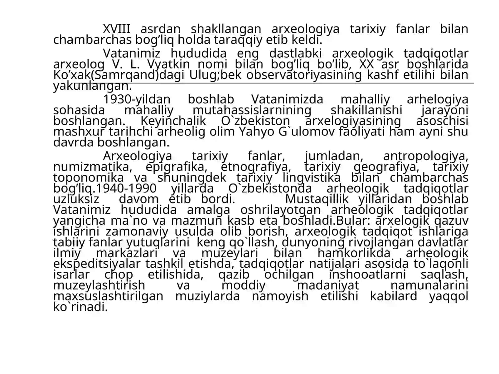 Arxeologiya Fanlar 4