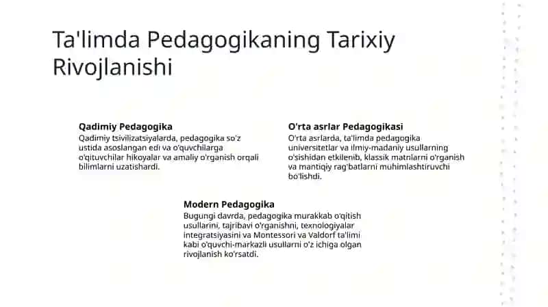 Maktabgacha ta'lim qiyosiy pedagogik taraqqiyot 4