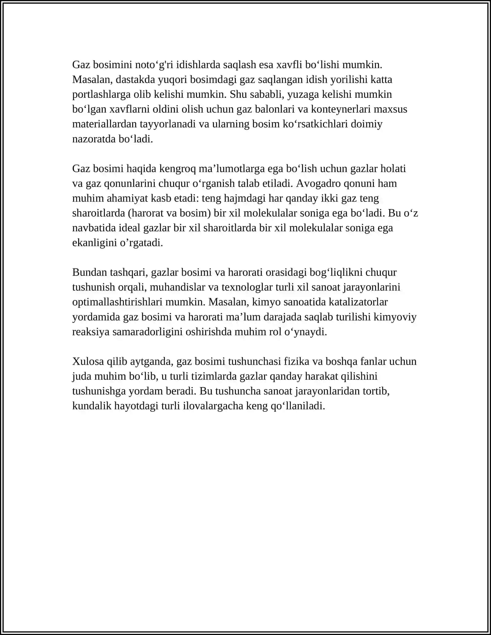 GAZ BALONIDAGI BOSIMNI ANIQLASH 4