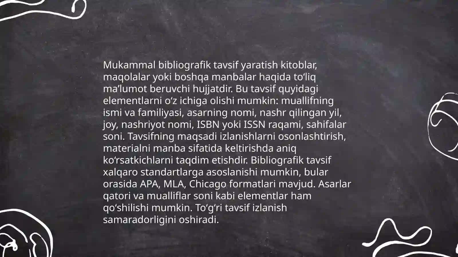 Bibliografik Tavsifning Asosiy Qoidalari 4
