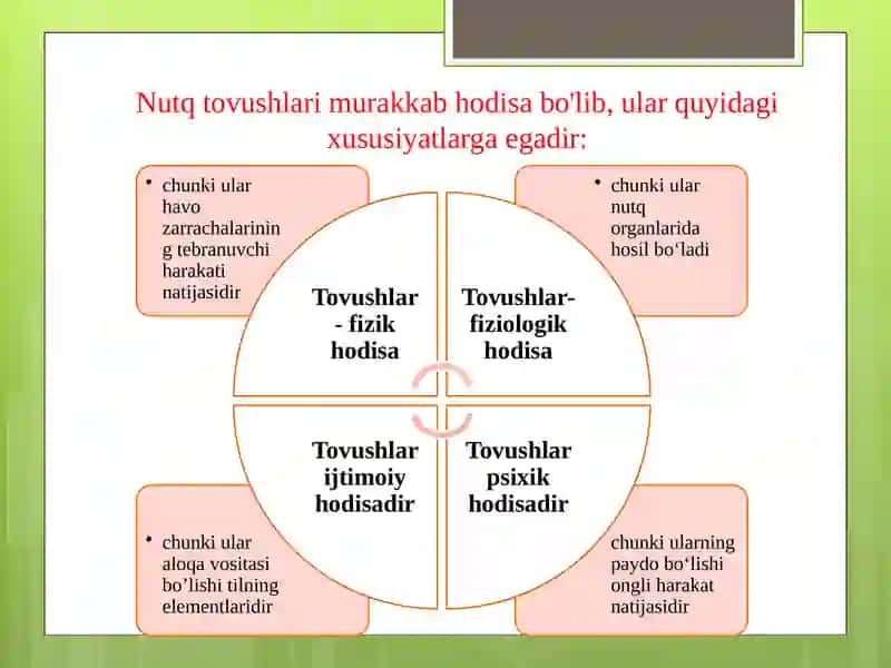 Tilning fonetik-fonologik sathi 4