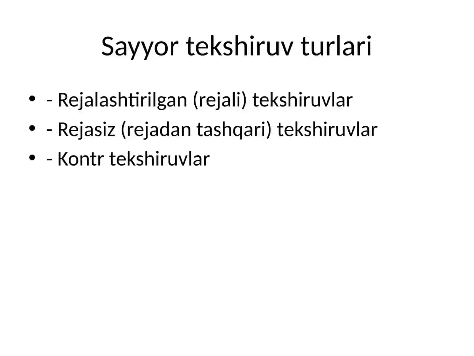 Sayyor soliq tekshiruvlari 4