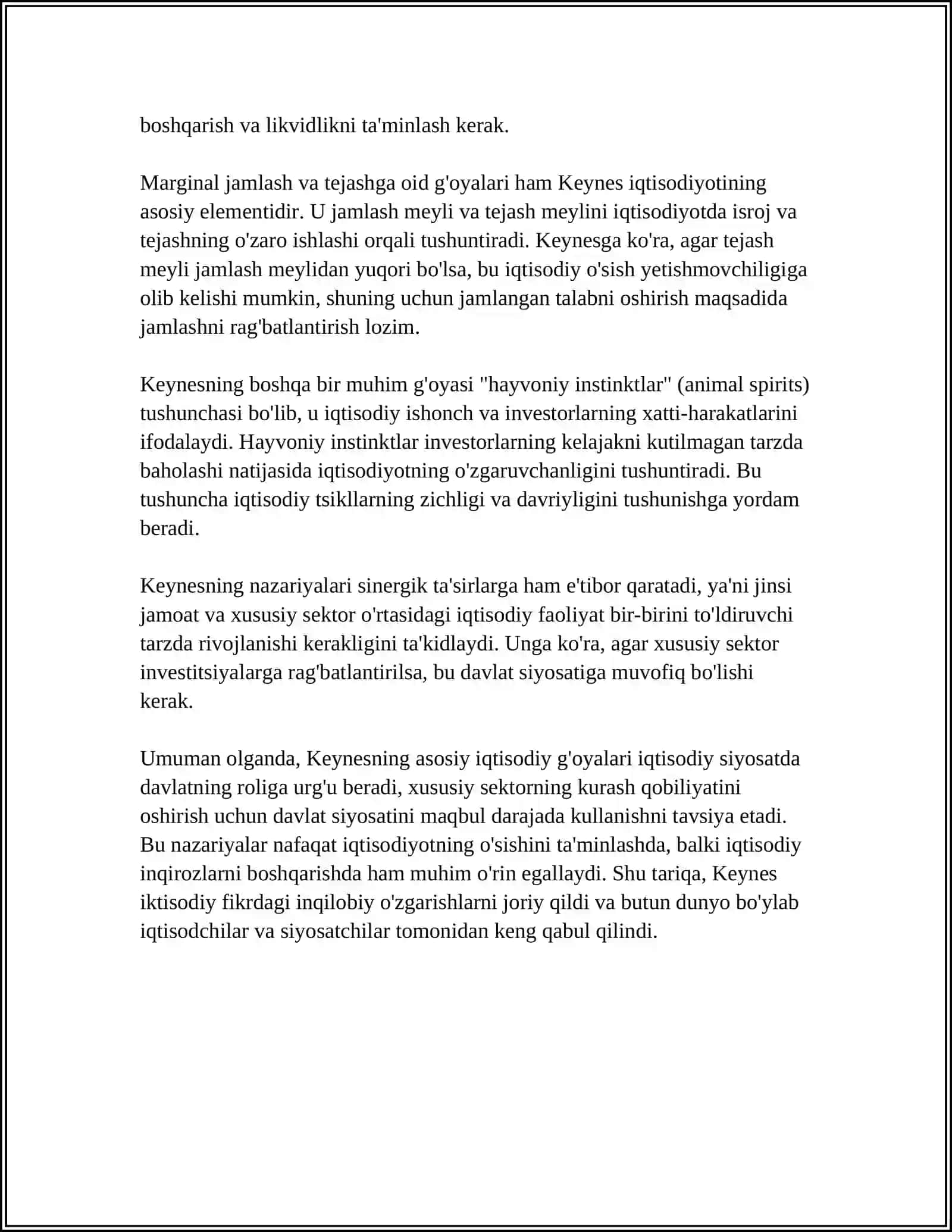 JON MEYNARD KEYNS TA'LIMOTI VA NEOKEYNSCHILIK 4