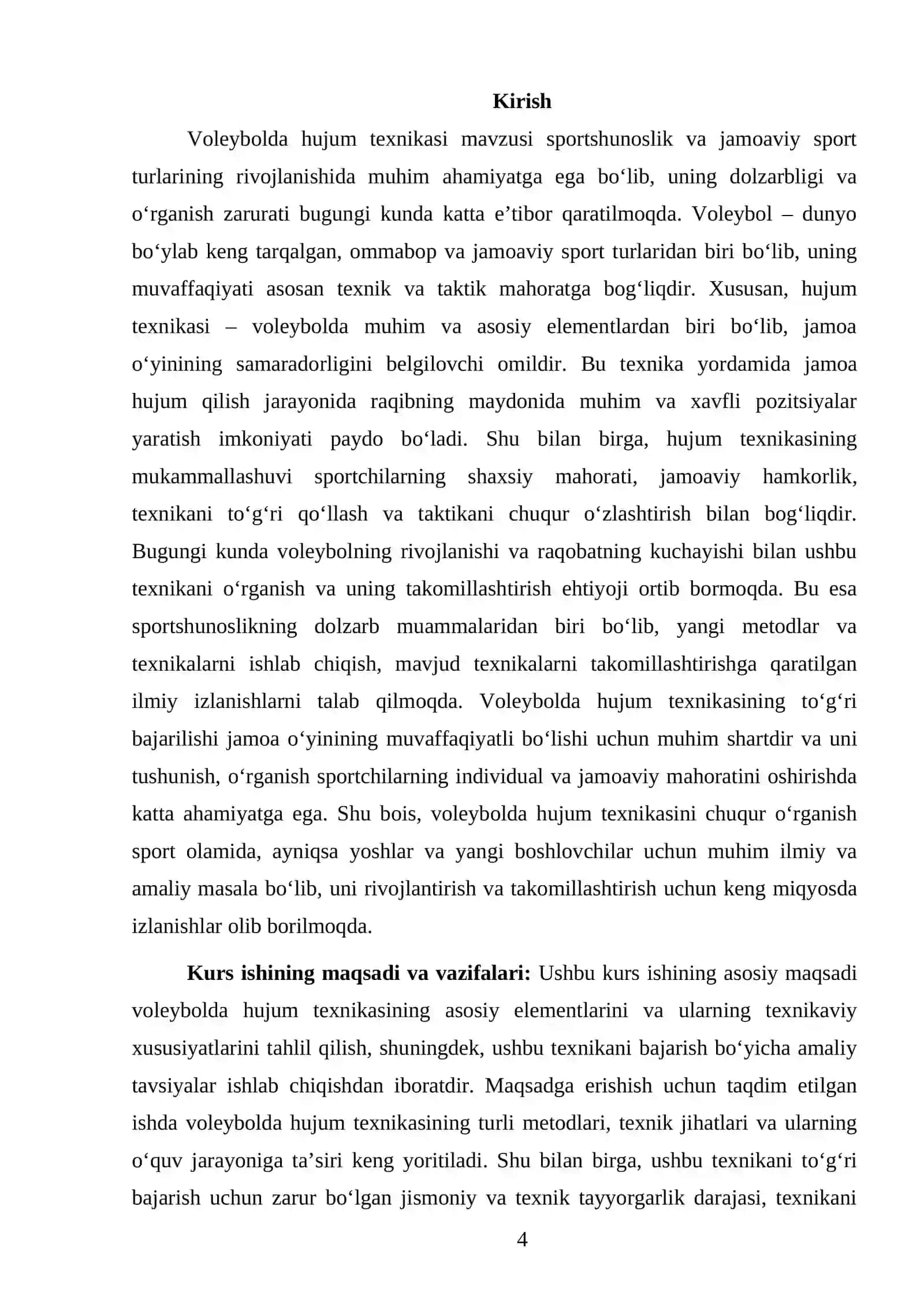 VOLEYBOLDA HUJUM TEXNIKASI KURSI 4