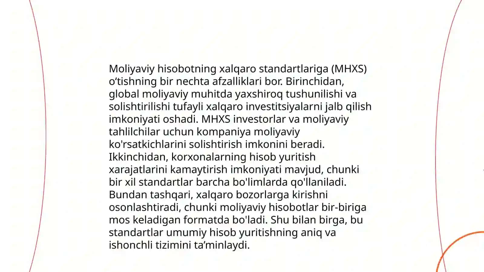 Moliyaviy hisobotning xalqaro standartlariga o’tishning yutuq va muammolari 4