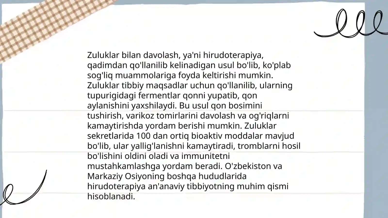 Girudoterapiya-zuluk bilan davolash 4