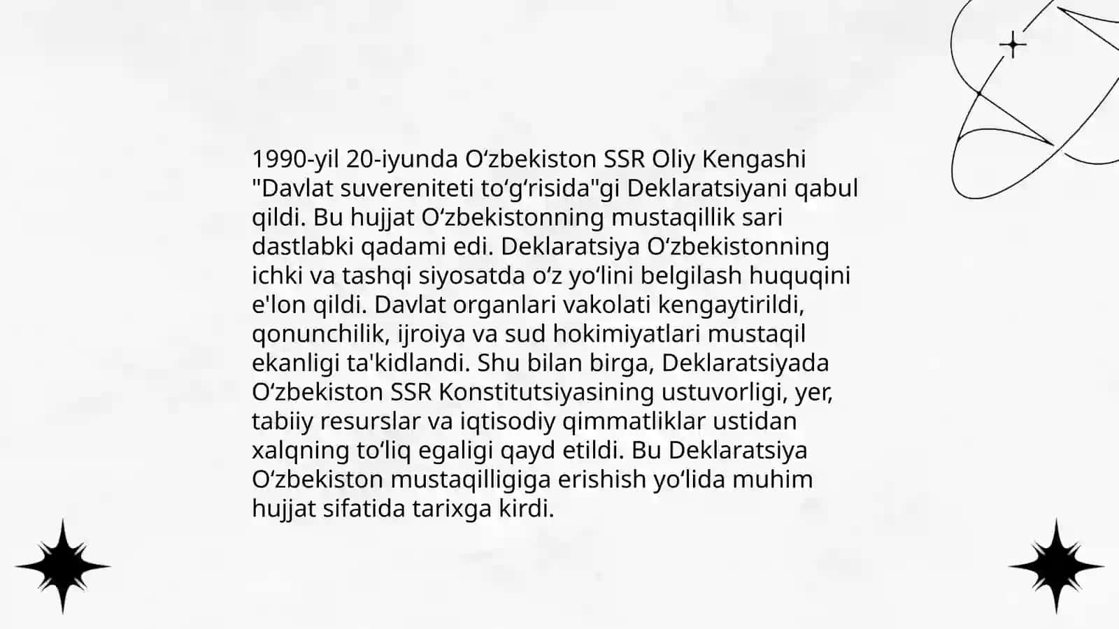 Mustaqil O'zbekiston Respublikasi tarixi 4
