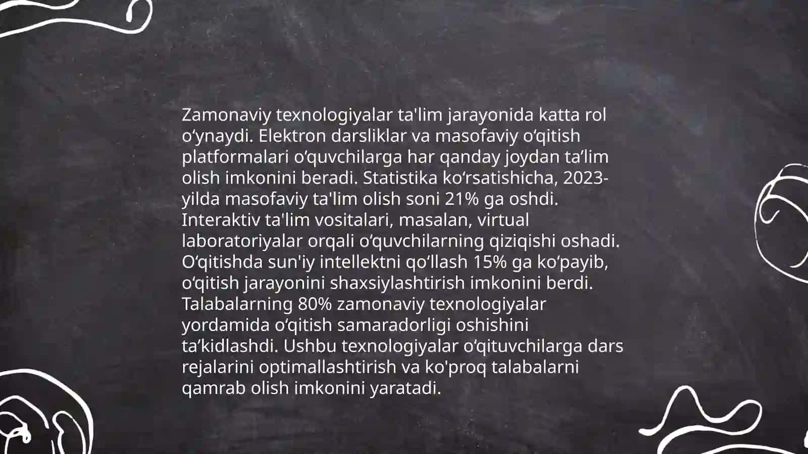 Texnologiya fani o’qituvchisining farqli jixatlari 4