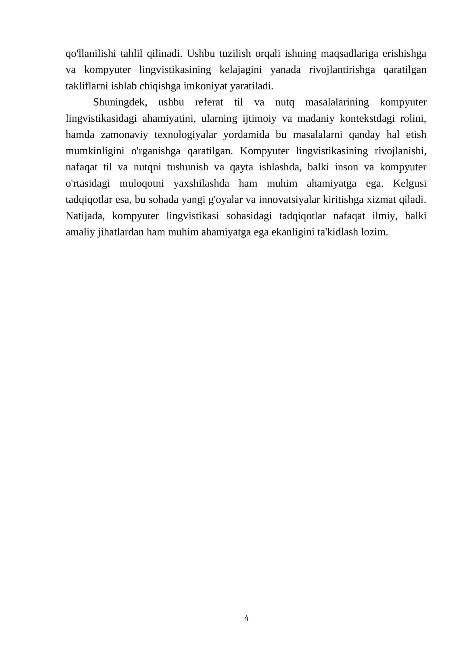 Kompyuter lingvistikasida til va nutq masalalari 4