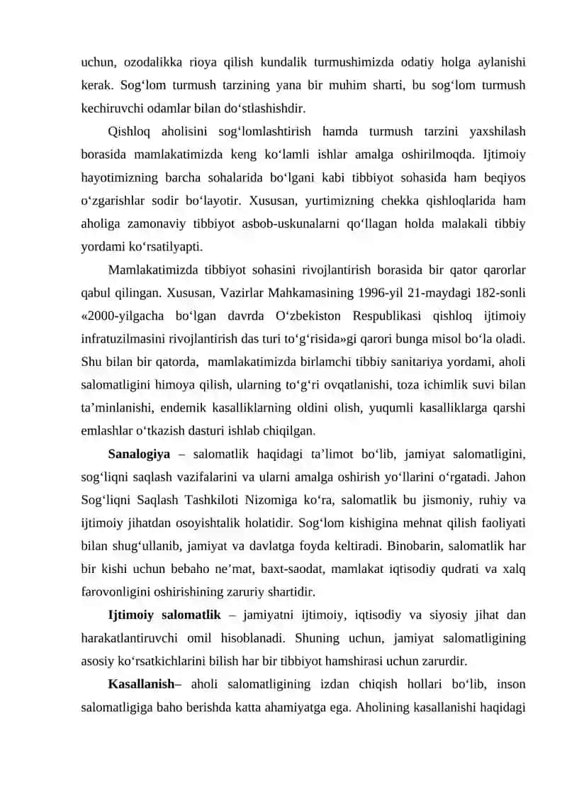 SOG`LOM TURMUSH TARZINING RUXIY SALOMATLIK TA`SIRI 4
