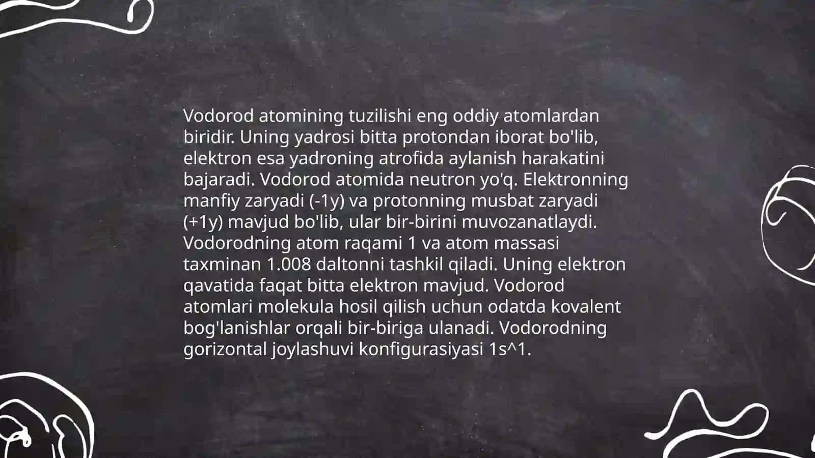 Vodorot atomi uchun Bor nazariyasi 4