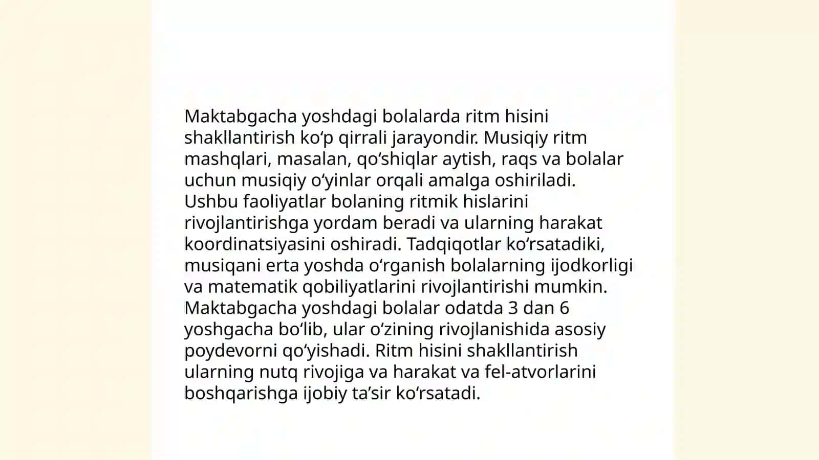 Musiqiy tarbiyada yosh bolalar psixologiyasi 4