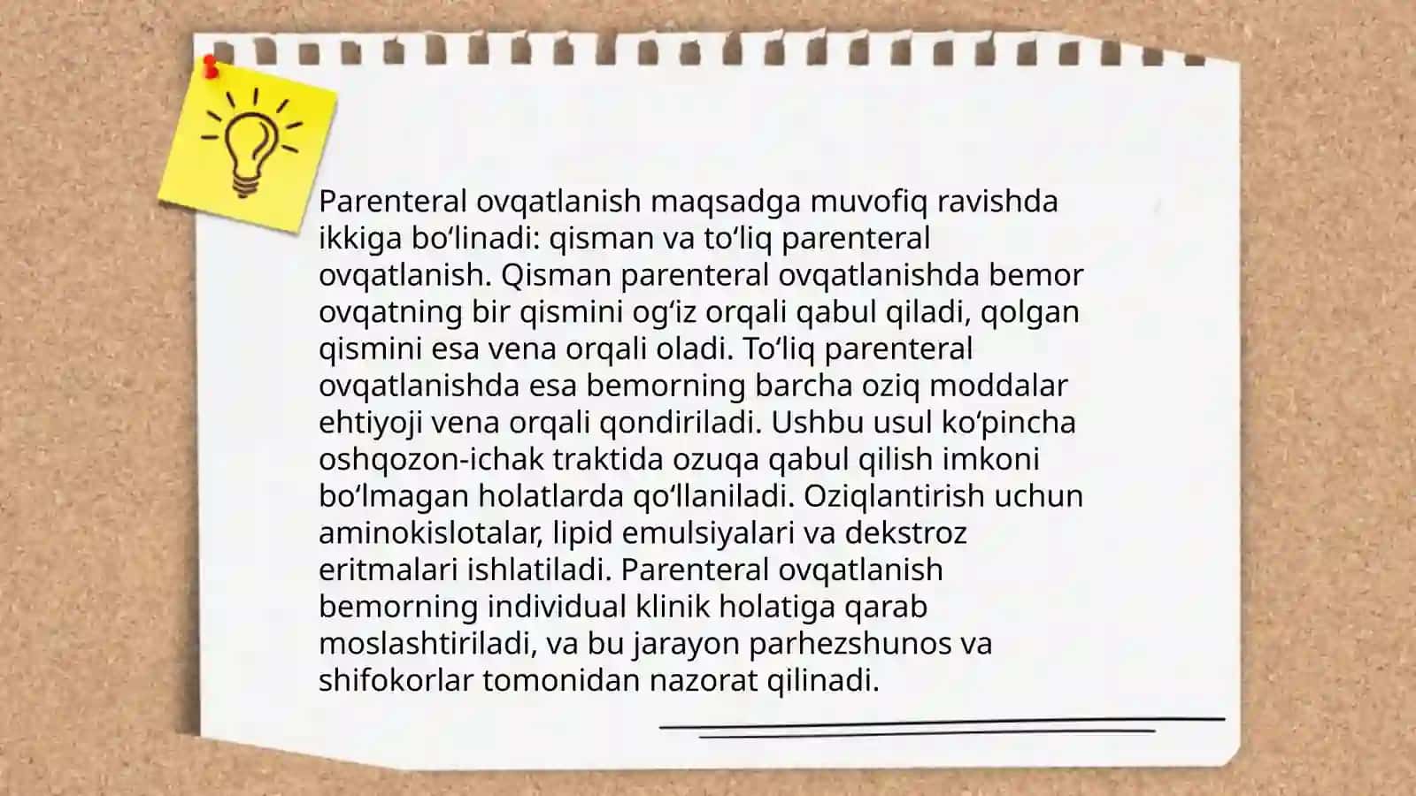 Parenteral ovqatlanish va uni klinik axamiyati 4