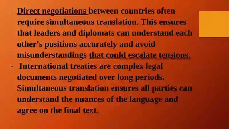 Simultaneous translation of political branch and translation materials of different organizations 4