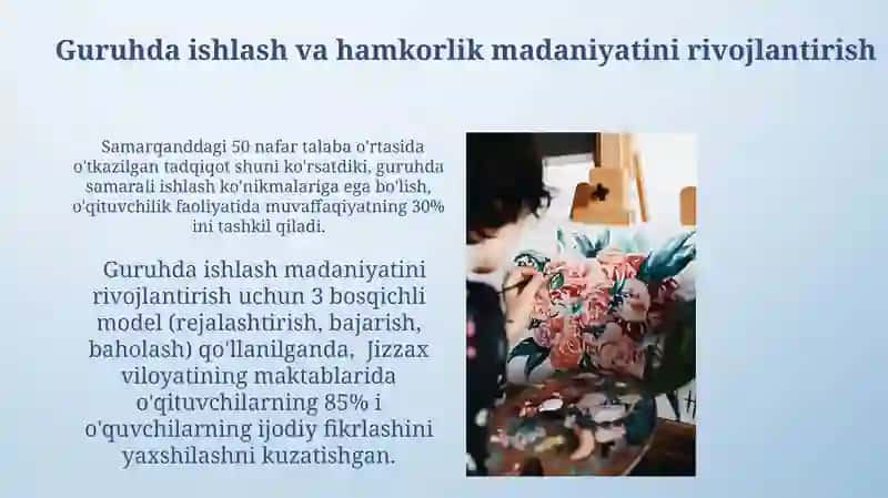 Kelajakdagi O'qituvchilarning Ijodiy Qobiliyatlarini Rivojlantirishning Zamonaviy Usullari 4