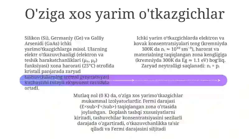 Yarim o‘tkazgichlarda asosiy tushunchalar 4