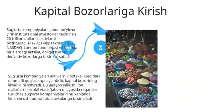 Sug'urta kompaniyalarining qimmatli qog'ozlar bozoridagi o'rni 4