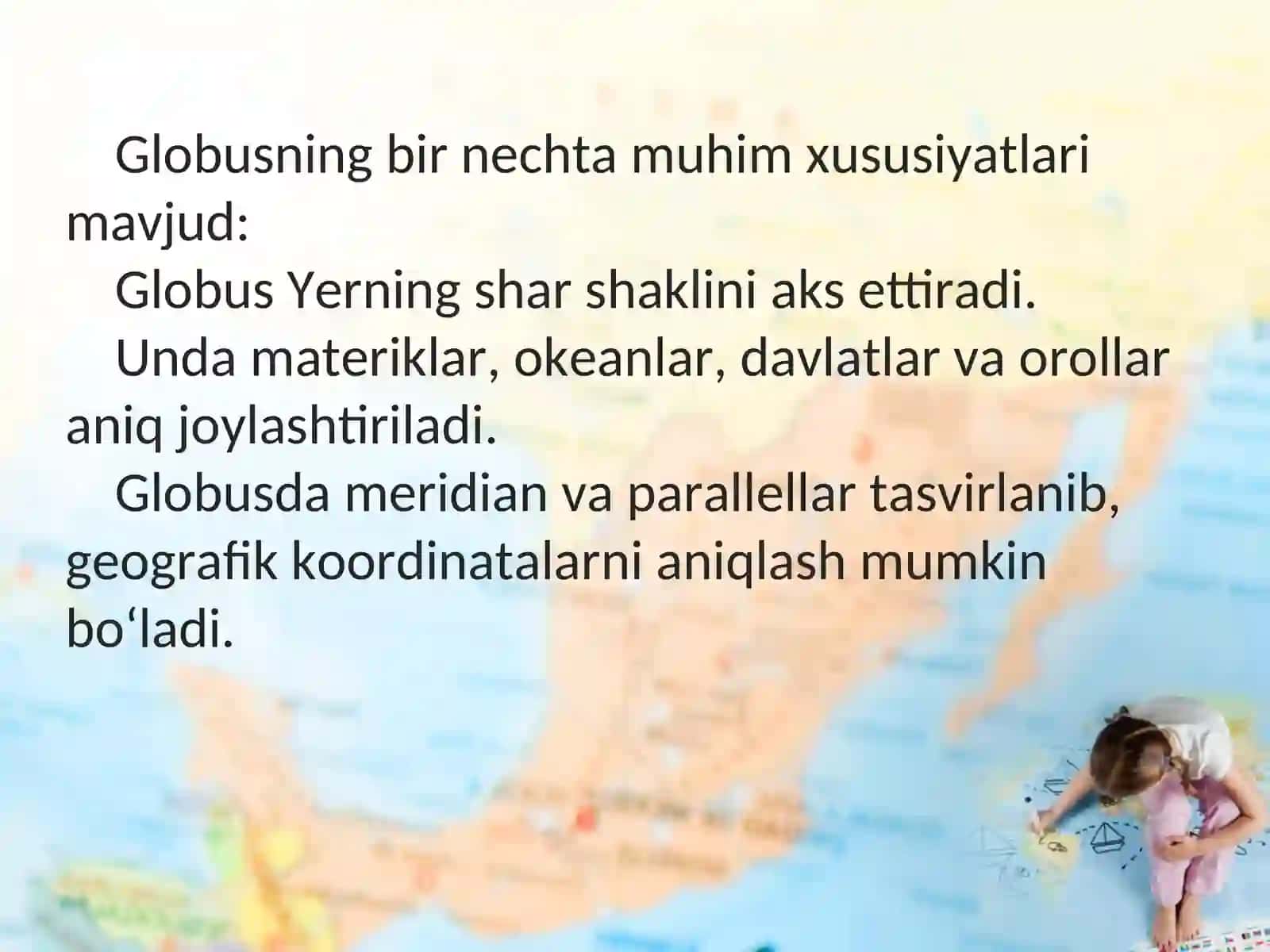Globusning hususiyatlari 4