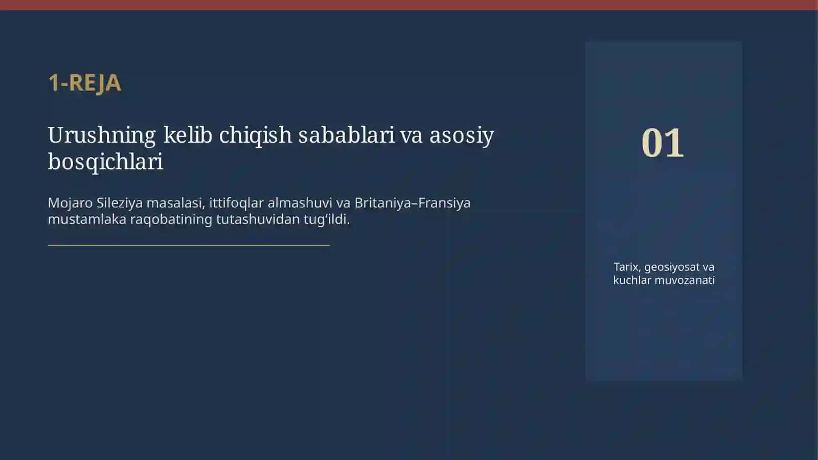 7 yillik urush (1756–1763) va uning xalqaro munosabatlarga taʼsiri 4