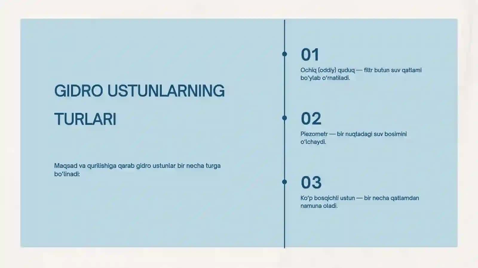 Yakka tartibdagi gidro ustunlar tuzilishi va ishlash prinsipi slayd 4