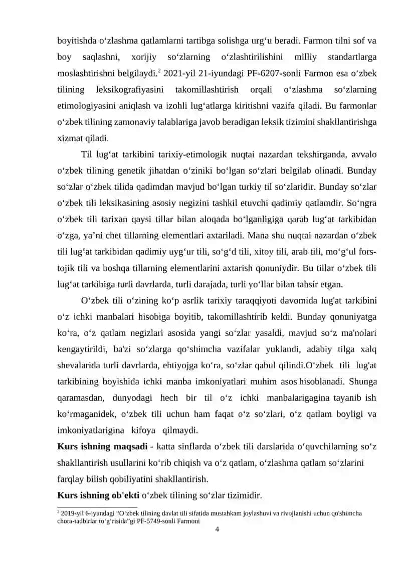 O‘zbek tili leksikasida o‘zlashma qatlam 4