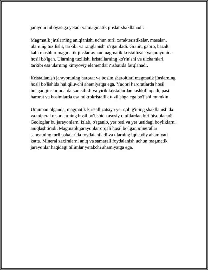 MINERAL HOSIL QILUVCHI GEOLOGIK JARAYONLAR 4