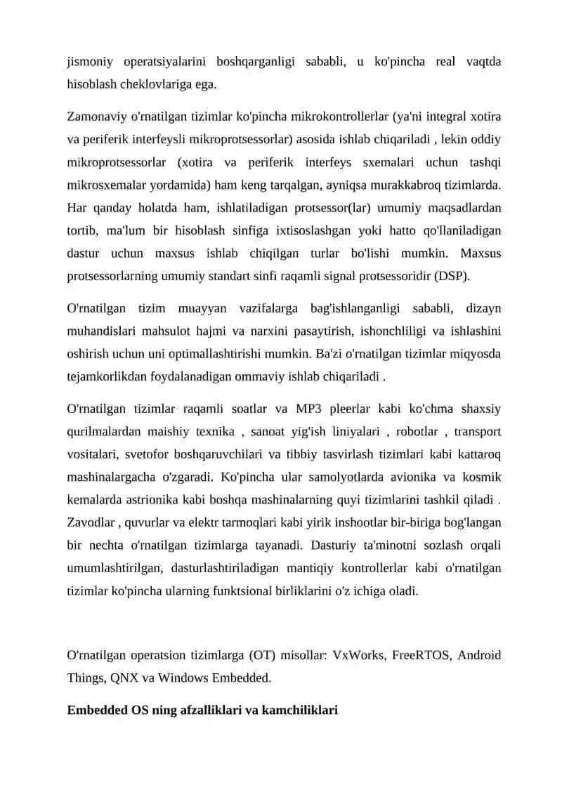 O‘rnatilgan operatsion tizimlar (Embedded linux) 4
