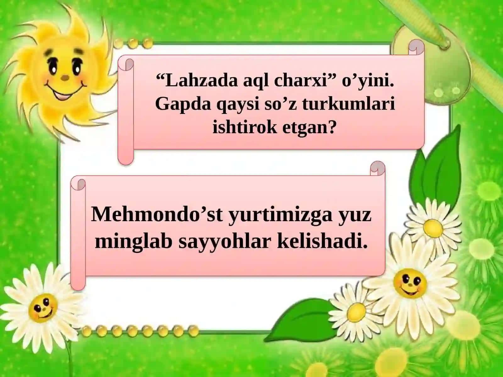 3-sinf Ona tili So'z turkumlari haqida ma'lumot dars ishlanma 4