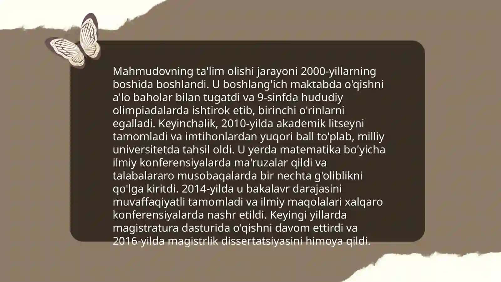 Mahmudovning Hayot Yo'li va Ijodiy Faoliyati 4