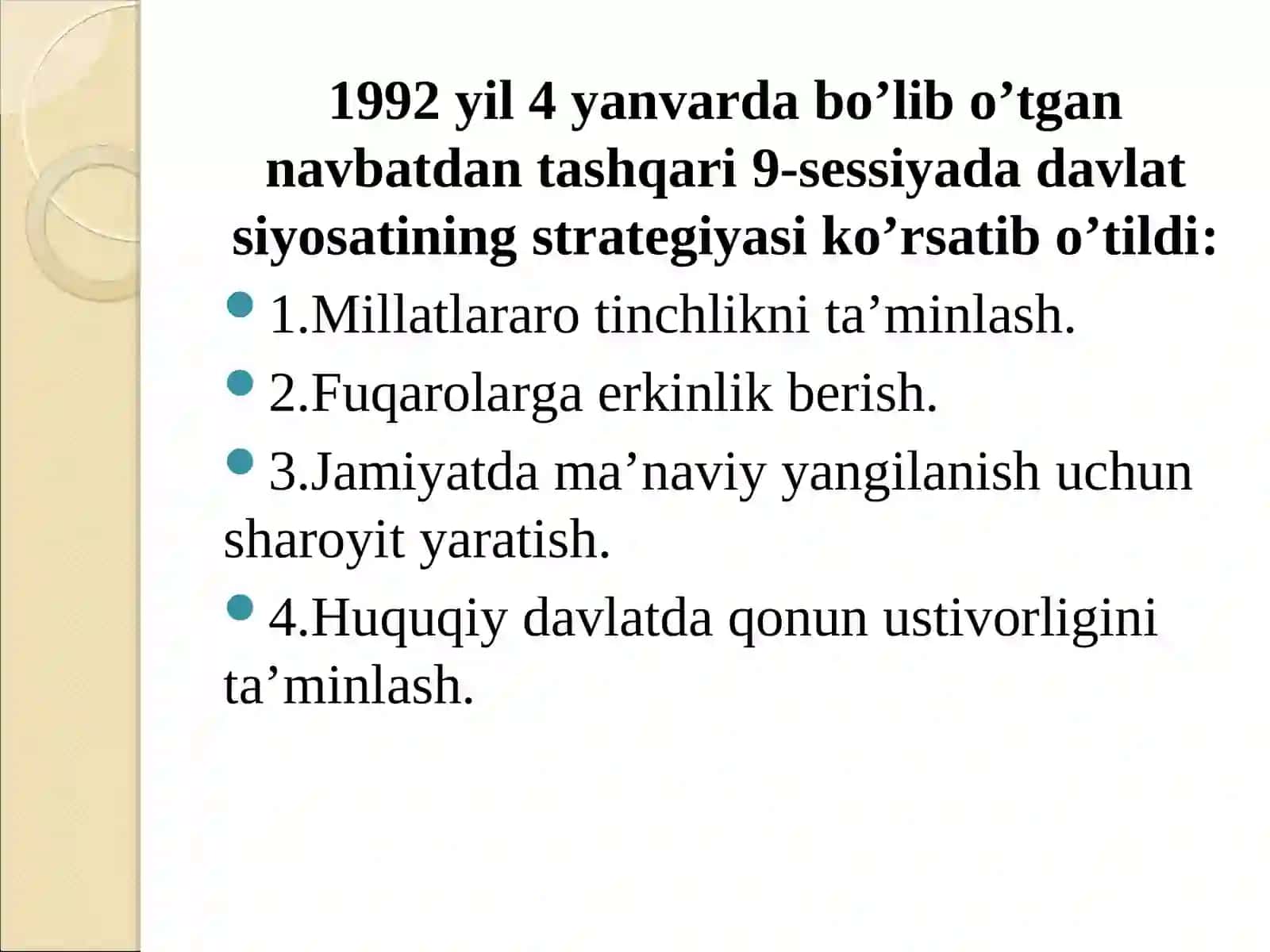 O‘zbekistonning o‘ziga xos istiqlol va taraqqiyot yo‘li 4