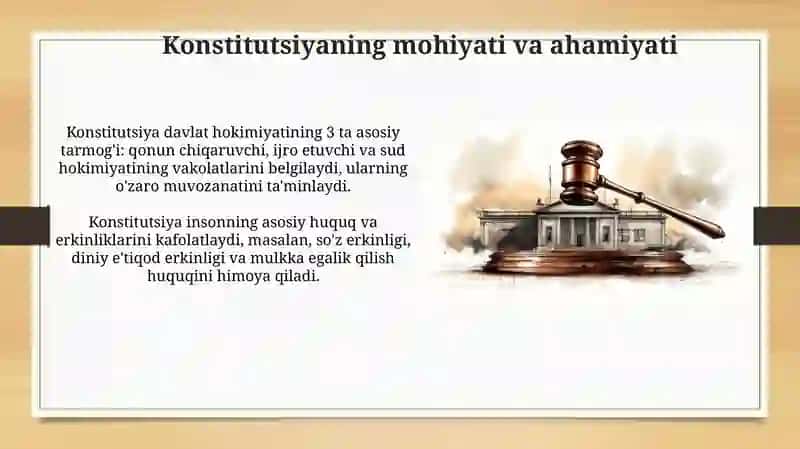 Konstitutsiya Davlatning Asosiy Qonuni 4