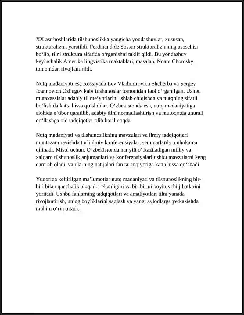 NUTQ MADANIYATI FANINING BOSHQA FANLAR BILAN MUNOSABATI 4