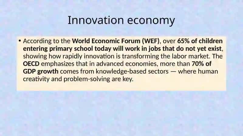 Activating the Human Factor in an Innovative Economy 4
