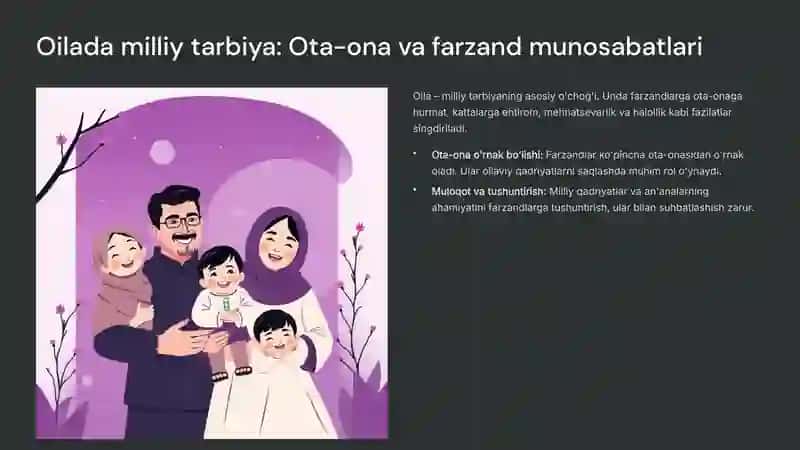 An'analar va urf-odatlarda milliy tarbiya:Qadriyatlarsarchashmasi 4
