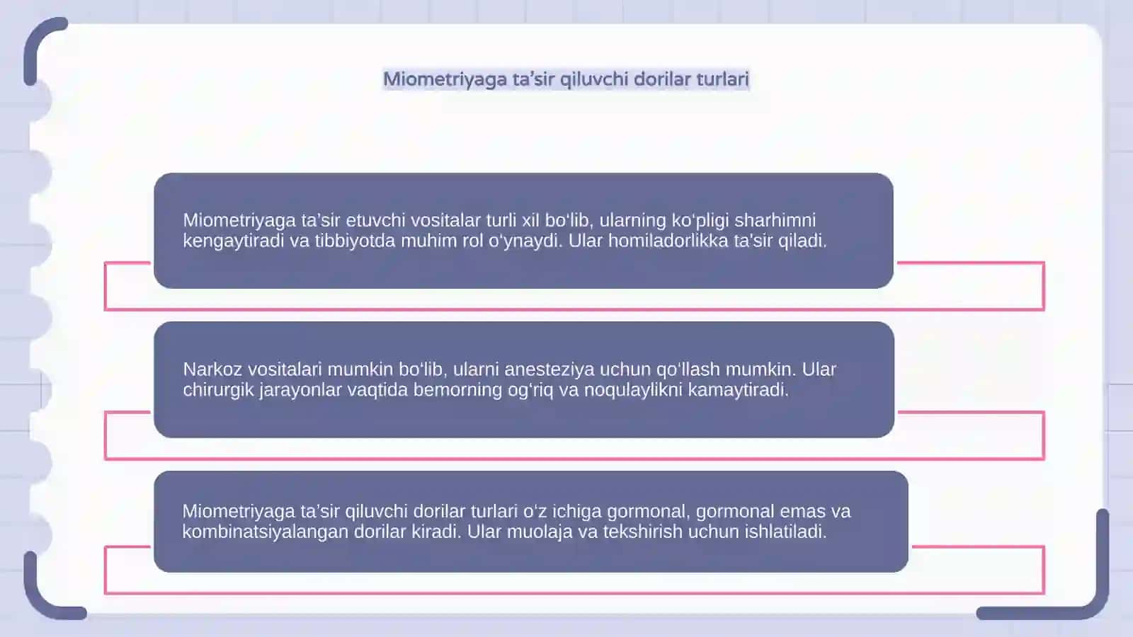 Miometriyga ta’sir etuvchi vositalar 4