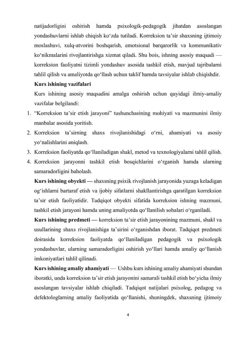 KORREKSION TA’SIR ETISH JARAYONI 4