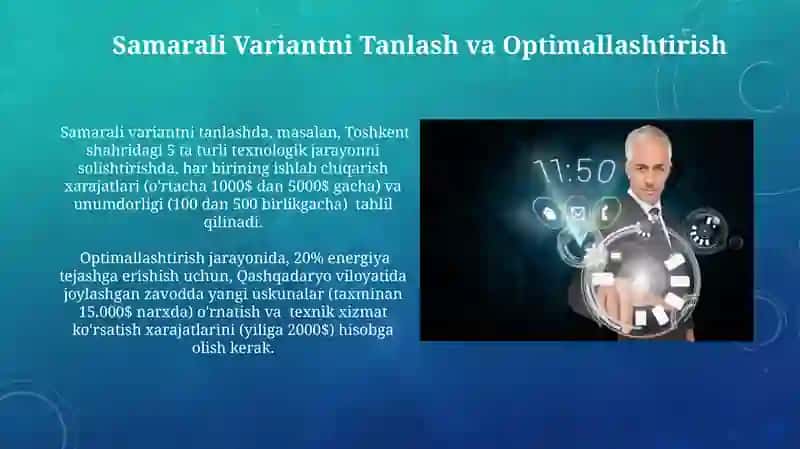Xarajatlarni Tahlil Qilish va Modellaştirish 4