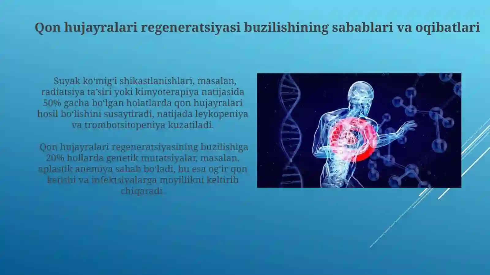 Qon hujayralarini fizialagik va perireativ regiriniratsiyasi mehanizimlari 4