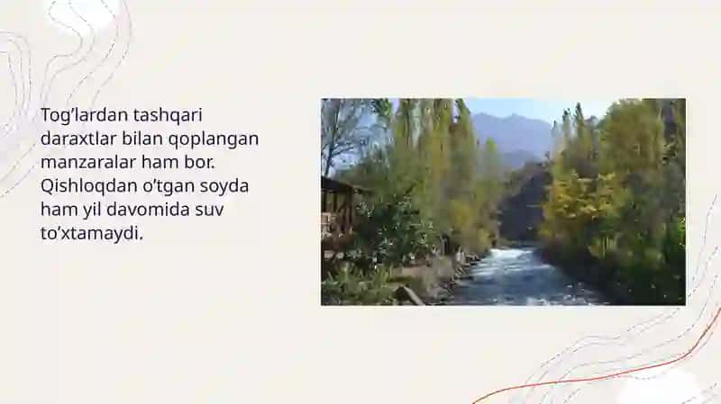 Yangi turizm obyektidan barqaror foydalanish konsepsiyasini ishlab chiqish bo'yicha 4
