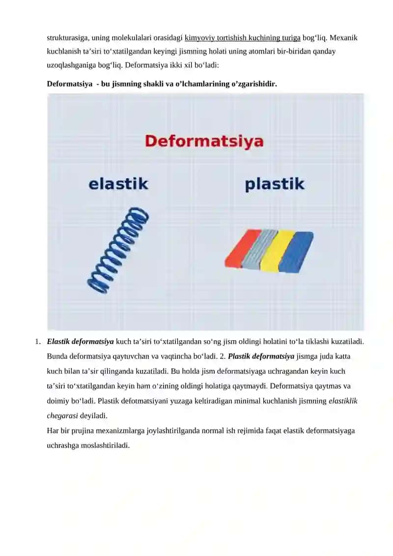 Deformatsiya va uning turlari 4