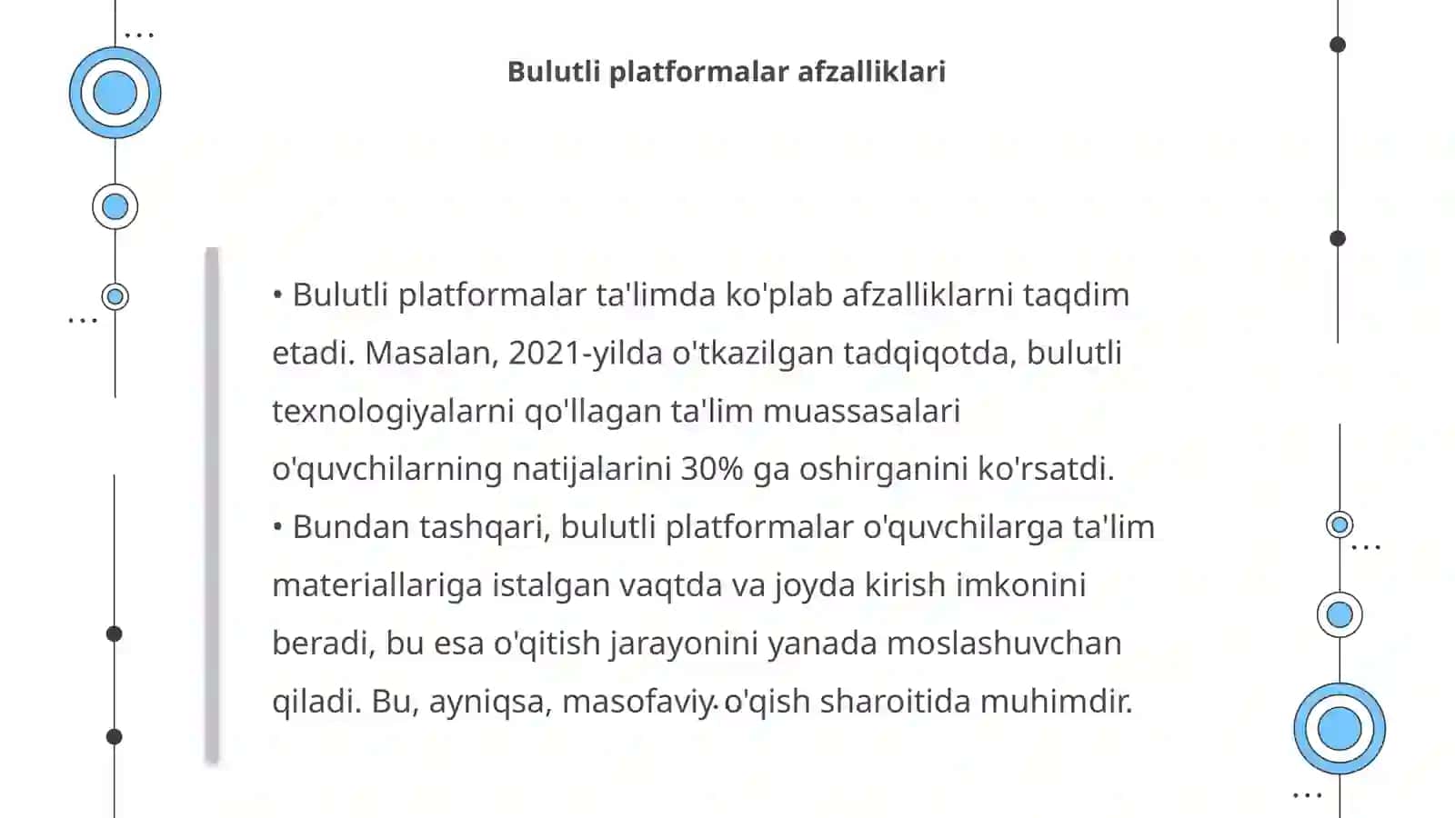 Ta'limda bulutli texnologiyalarning o'rni va axamiyati 4